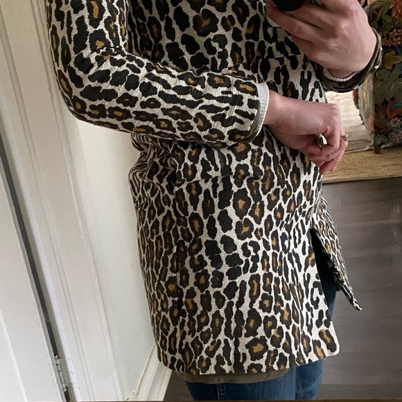 SEA New York Raffia Leopard Print Duster Coat size 2 - Picture 12 of 13